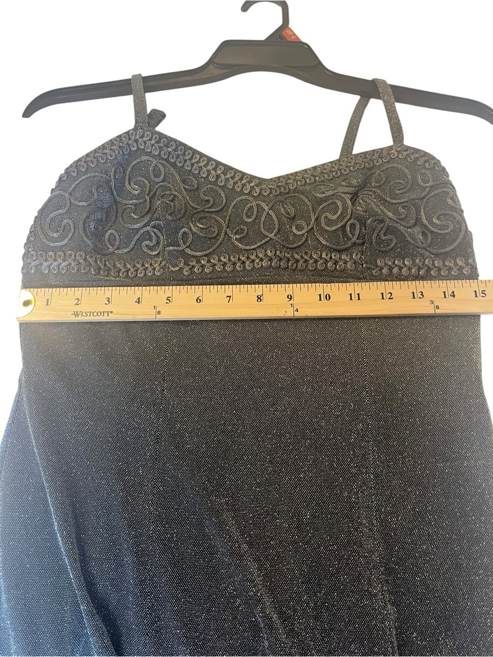 Dave & Johnny Black/Grey Homecoming Glitter Dress Y2K Coquette XS S - Picture 4 of 10